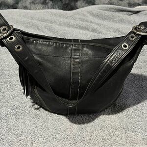 Coach Black Leather Women's Bag